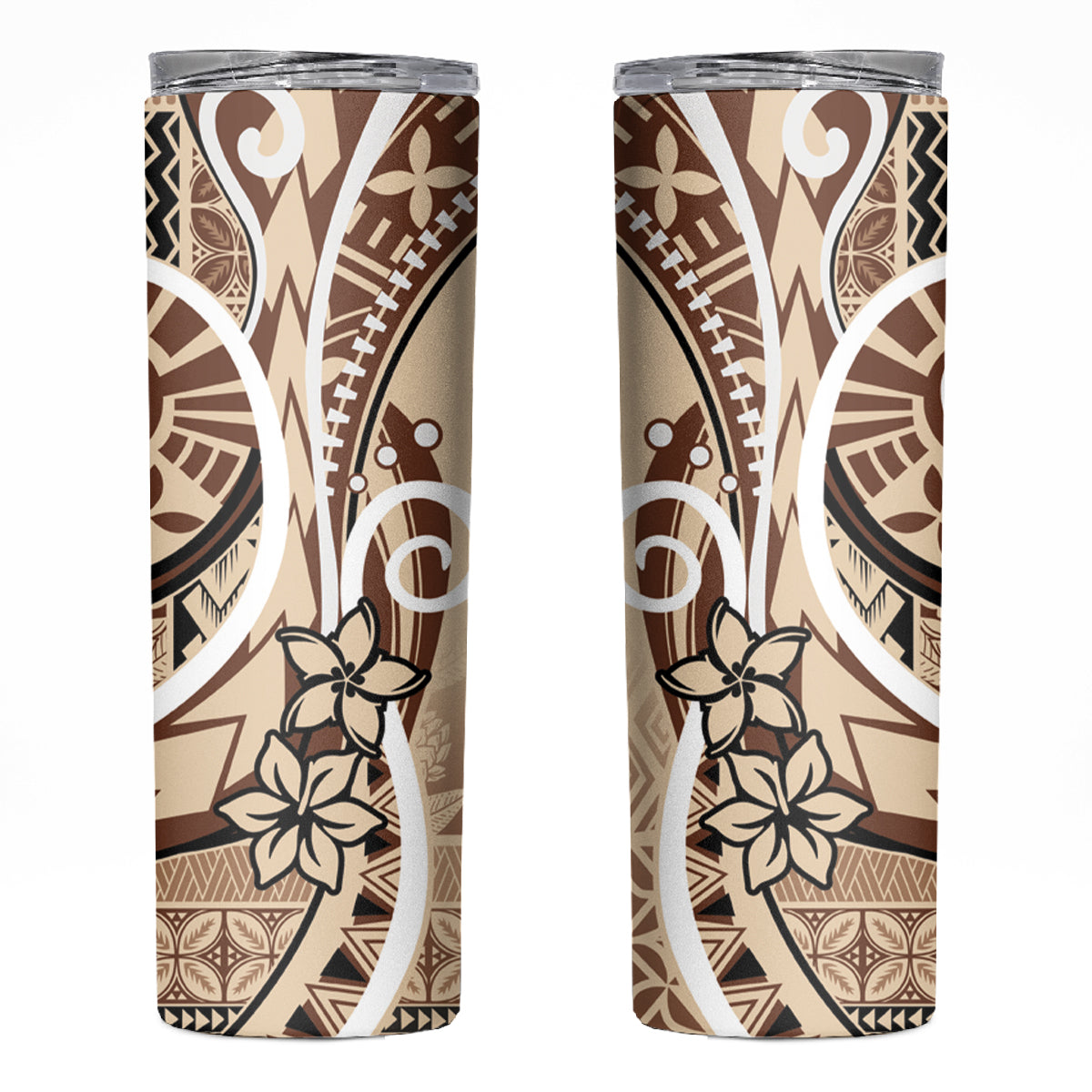 Samoa Siapo Classic Motif Skinny Tumbler Manuia le tutoatasi o Samoa Independence