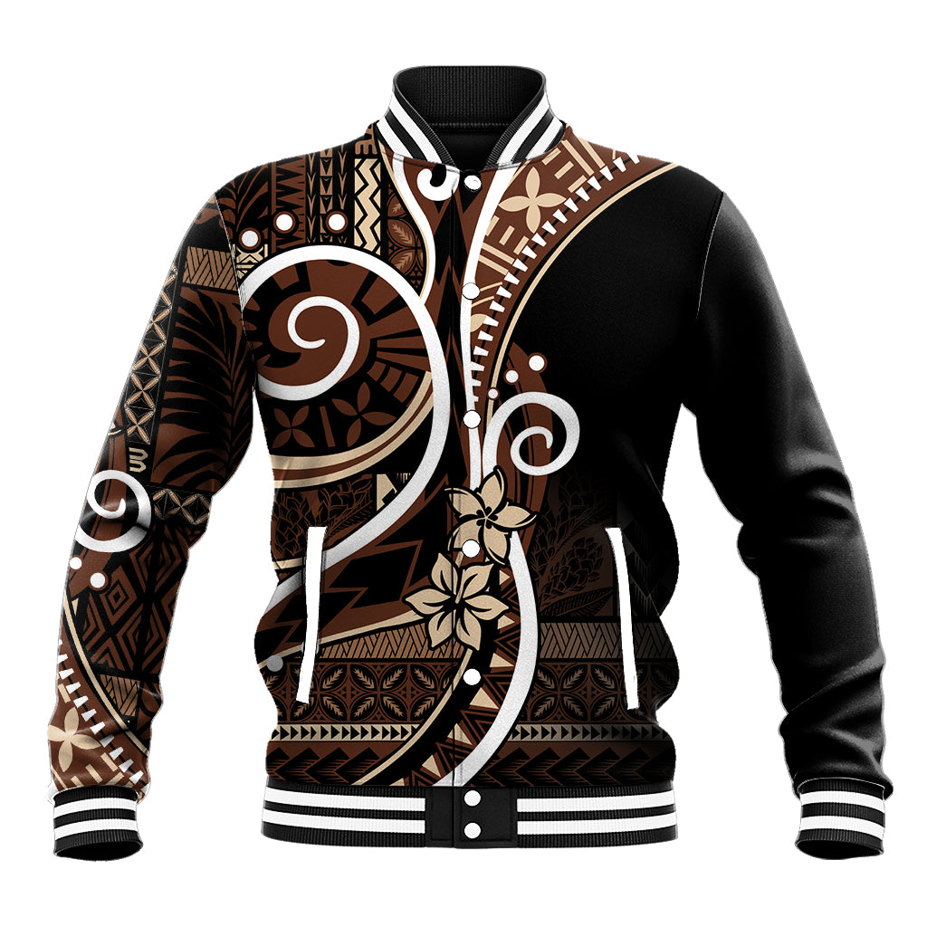 Samoa Siapo Classic Motif Baseball Jacket Manuia le tuto’atasi o Samoa Independence Black Style