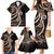 Samoa Siapo Classic Motif Family Matching Mermaid Dress and Hawaiian Shirt Manuia le tuto’atasi o Samoa Independence Black Style