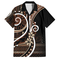 Samoa Siapo Classic Motif Family Matching Off The Shoulder Long Sleeve Dress and Hawaiian Shirt Manuia le tuto’atasi o Samoa Independence Black Style