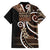 Samoa Siapo Classic Motif Family Matching Puletasi and Hawaiian Shirt Manuia le tuto’atasi o Samoa Independence Black Style