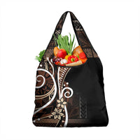 Samoa Siapo Classic Motif Grocery Bag Manuia le tutoatasi o Samoa Independence Black Style LT7 1-pack One Size Black - Polynesian Pride