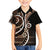 Samoa Siapo Classic Motif Kid Hawaiian Shirt Manuia le tuto’atasi o Samoa Independence Black Style