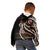 Samoa Siapo Classic Motif Kid Hoodie Manuia le tuto’atasi o Samoa Independence Black Style