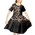 Samoa Siapo Classic Motif Kid Short Sleeve Dress Manuia le tuto’atasi o Samoa Independence Black Style