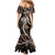 Samoa Siapo Classic Motif Mermaid Dress Manuia le tuto’atasi o Samoa Independence Black Style