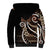 Samoa Siapo Classic Motif Sherpa Hoodie Manuia le tuto’atasi o Samoa Independence Black Style