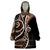 Samoa Siapo Classic Motif Wearable Blanket Hoodie Manuia le tuto’atasi o Samoa Independence Black Style