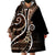 Samoa Siapo Classic Motif Wearable Blanket Hoodie Manuia le tuto’atasi o Samoa Independence Black Style