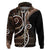 Samoa Siapo Classic Motif Zip Hoodie Manuia le tuto’atasi o Samoa Independence Black Style