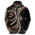 Samoa Siapo Classic Motif Zip Hoodie Manuia le tuto’atasi o Samoa Independence Black Style