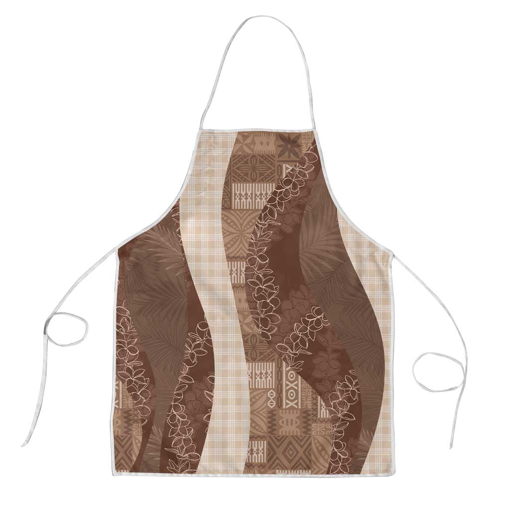 Polynesian Tribal Pattern Patchwork Picturesque Apron Mocha LT7 Mocha - Polynesian Pride