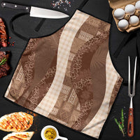 Polynesian Tribal Pattern Patchwork Picturesque Apron Mocha LT7 Mocha - Polynesian Pride