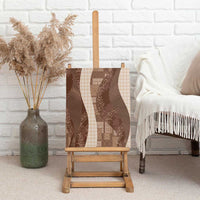 Polynesian Tribal Pattern Patchwork Picturesque Canvas Wall Art Mocha LT7 - Polynesian Pride