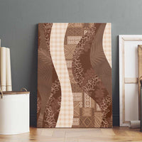 Polynesian Tribal Pattern Patchwork Picturesque Canvas Wall Art Mocha LT7 - Polynesian Pride