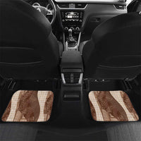 Polynesian Tribal Pattern Patchwork Picturesque Car Mats Mocha LT7 Set 2pcs - Back Mocha - Polynesian Pride