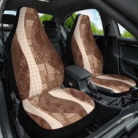 Polynesian Tribal Pattern Patchwork Picturesque Car Seat Cover Mocha LT7 One Size Mocha - Polynesian Pride