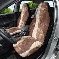Polynesian Tribal Pattern Patchwork Picturesque Car Seat Cover Mocha LT7 - Polynesian Pride