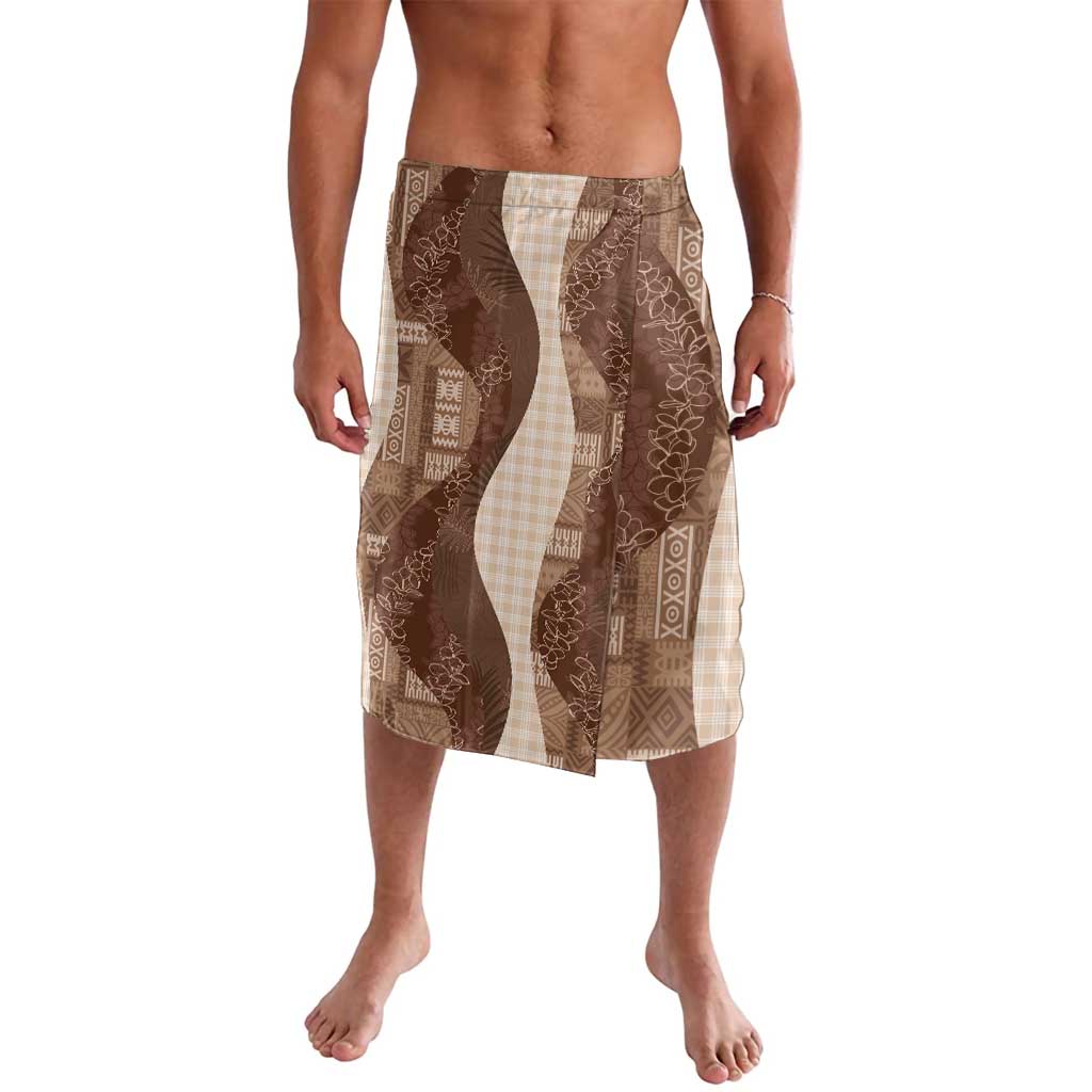 Polynesian Tribal Pattern Patchwork Picturesque Lavalava Mocha LT7 Mocha - Polynesian Pride