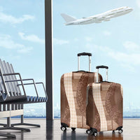 Polynesian Tribal Pattern Patchwork Picturesque Luggage Cover Mocha LT7 - Polynesian Pride