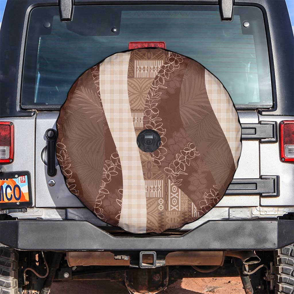 Polynesian Tribal Pattern Patchwork Picturesque Spare Tire Cover Mocha LT7 Mocha - Polynesian Pride