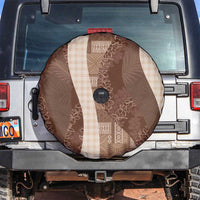 Polynesian Tribal Pattern Patchwork Picturesque Spare Tire Cover Mocha LT7 Mocha - Polynesian Pride