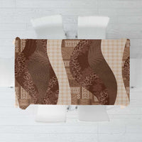 Polynesian Tribal Pattern Patchwork Picturesque Tablecloth Mocha LT7 Mocha - Polynesian Pride