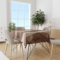 Polynesian Tribal Pattern Patchwork Picturesque Tablecloth Mocha LT7 - Polynesian Pride