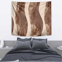 Polynesian Tribal Pattern Patchwork Picturesque Tapestry Mocha LT7 - Polynesian Pride