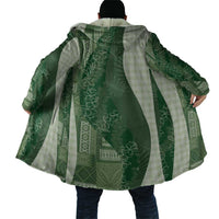 Polynesian Tribal Pattern Patchwork Picturesque Cloak Sage Green LT7 - Polynesian Pride