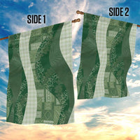 Polynesian Tribal Pattern Patchwork Picturesque Garden Flag Sage Green LT7 - Polynesian Pride