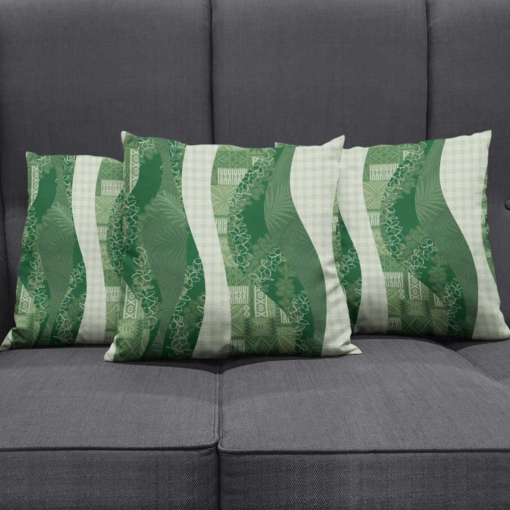 Polynesian Tribal Pattern Patchwork Picturesque Pillow Cover Sage Green LT7 - Polynesian Pride