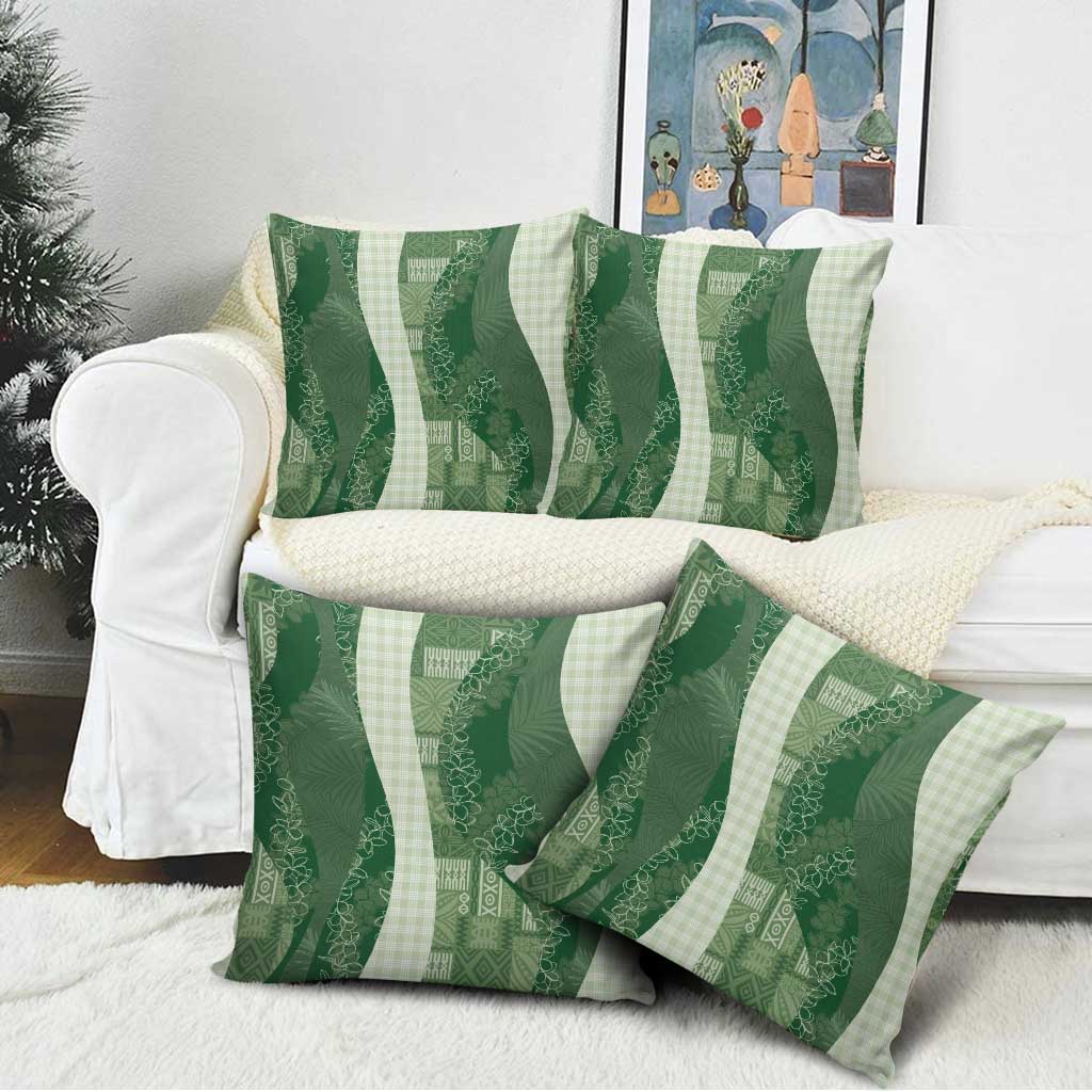Polynesian Tribal Pattern Patchwork Picturesque Pillow Cover Sage Green LT7 - Polynesian Pride