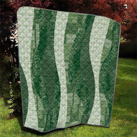 Polynesian Tribal Pattern Patchwork Picturesque Quilt Sage Green LT7 - Polynesian Pride
