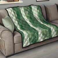 Polynesian Tribal Pattern Patchwork Picturesque Quilt Sage Green LT7 - Polynesian Pride
