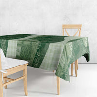 Polynesian Tribal Pattern Patchwork Picturesque Tablecloth Sage Green LT7 - Polynesian Pride