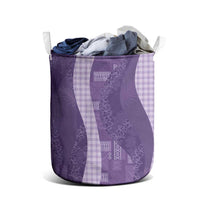 Polynesian Tribal Pattern Patchwork Picturesque Laundry Basket Deep Violet LT7 - Polynesian Pride