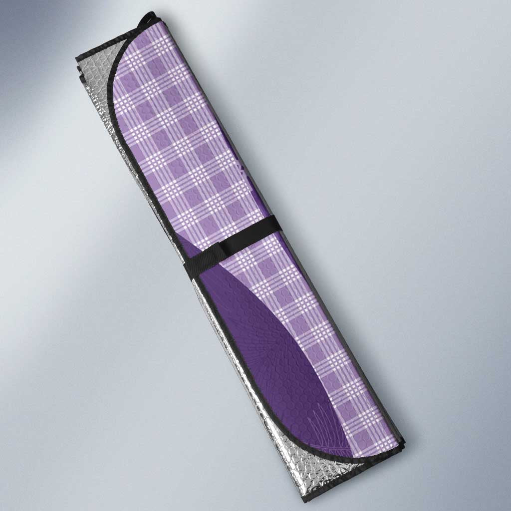 Polynesian Tribal Pattern Patchwork Picturesque Auto Sun Shade Deep Violet LT7 - Polynesian Pride