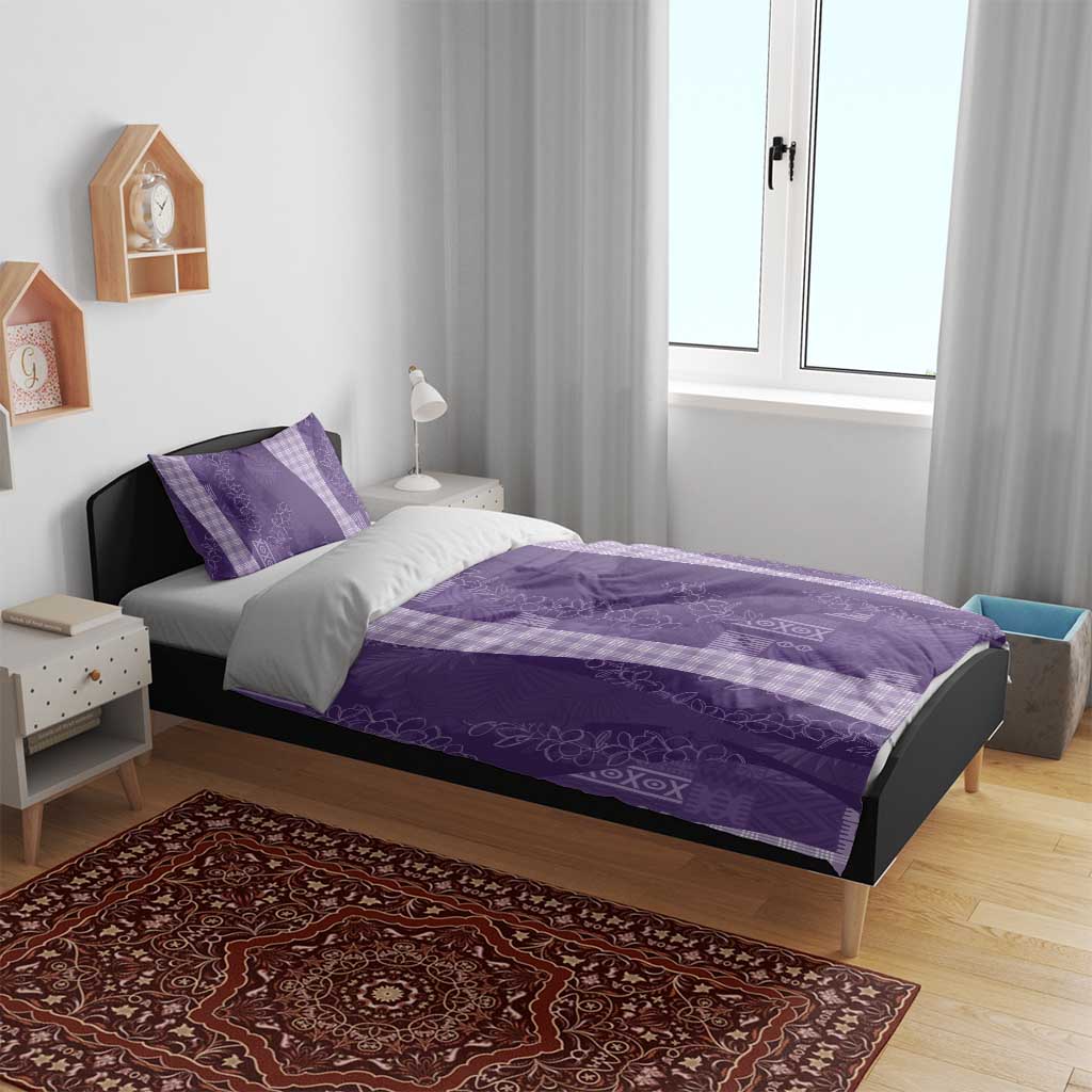 Polynesian Tribal Pattern Patchwork Picturesque Bedding Set Deep Violet LT7 - Polynesian Pride