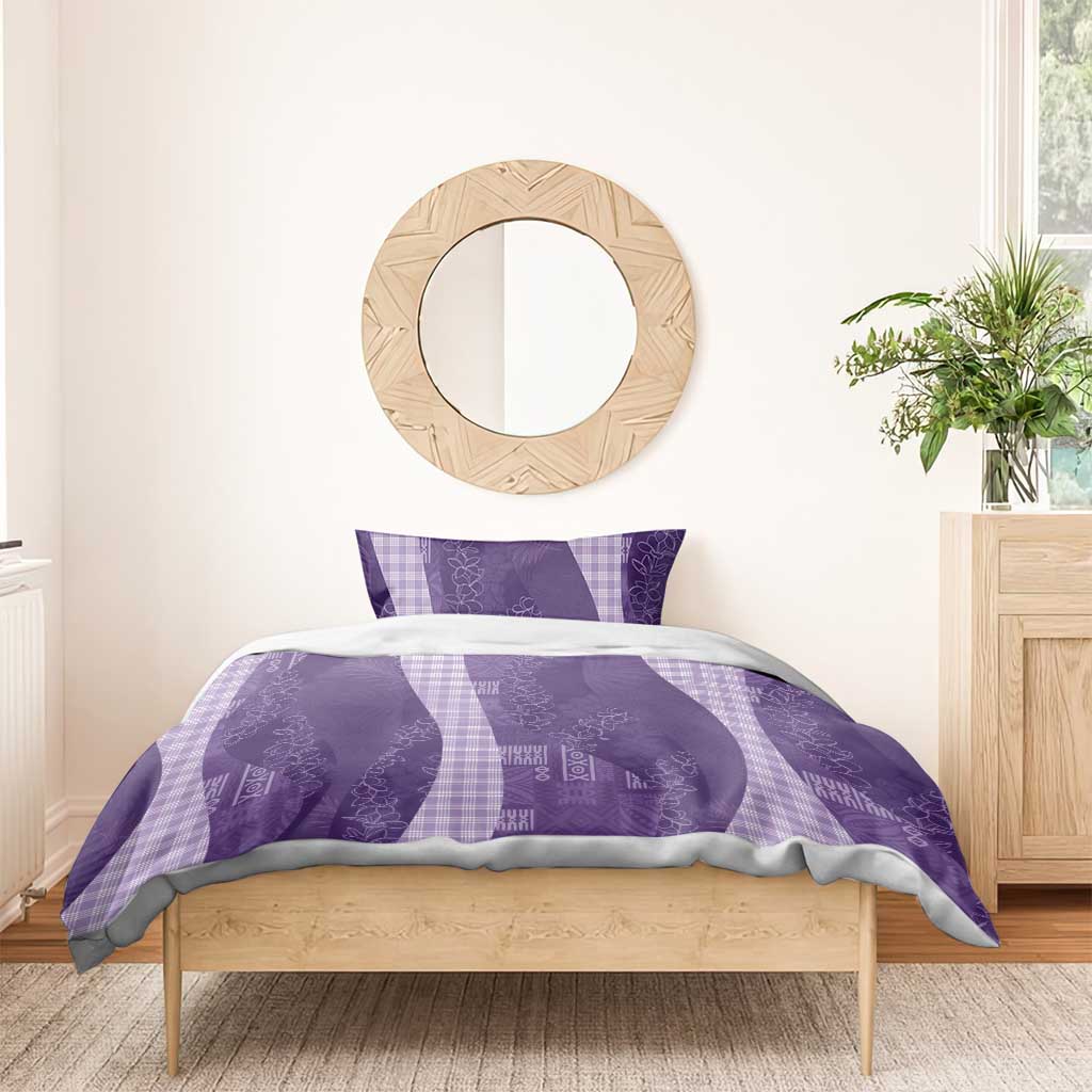 Polynesian Tribal Pattern Patchwork Picturesque Bedding Set Deep Violet LT7 - Polynesian Pride