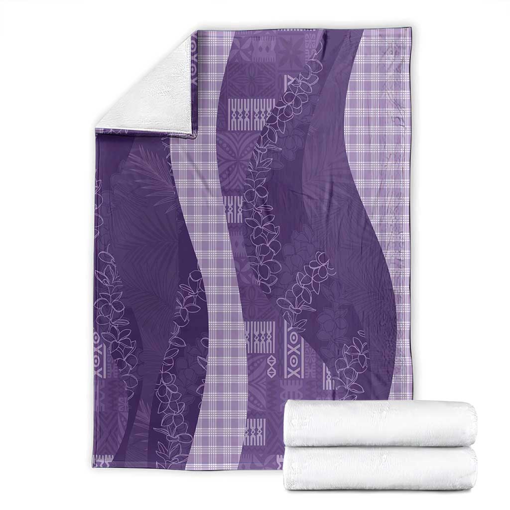 Polynesian Tribal Pattern Patchwork Picturesque Blanket Deep Violet LT7 - Polynesian Pride