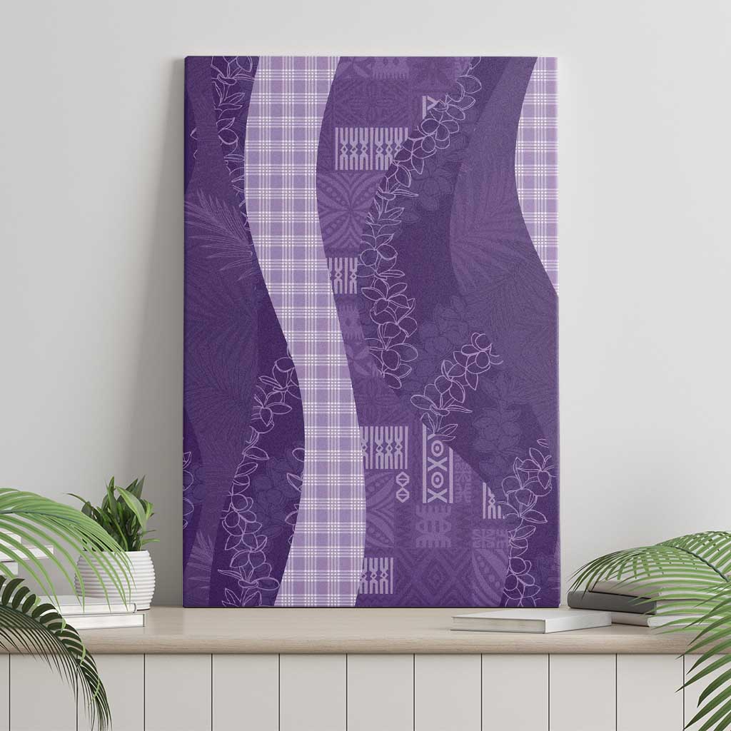 Polynesian Tribal Pattern Patchwork Picturesque Canvas Wall Art Deep Violet LT7 - Polynesian Pride