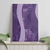 Polynesian Tribal Pattern Patchwork Picturesque Canvas Wall Art Deep Violet LT7 - Polynesian Pride