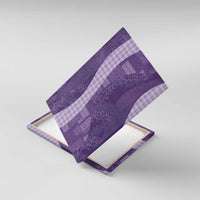 Polynesian Tribal Pattern Patchwork Picturesque Canvas Wall Art Deep Violet LT7 With Frame Violet - Polynesian Pride