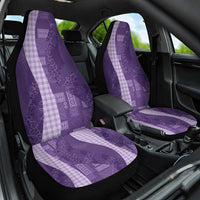 Polynesian Tribal Pattern Patchwork Picturesque Car Seat Cover Deep Violet LT7 One Size Violet - Polynesian Pride