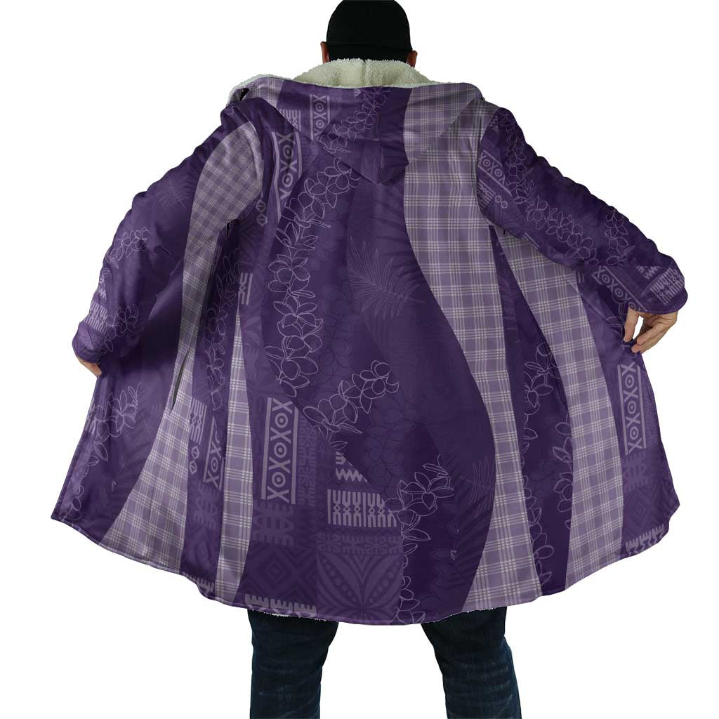 Polynesian Tribal Pattern Patchwork Picturesque Cloak Deep Violet LT7 - Polynesian Pride