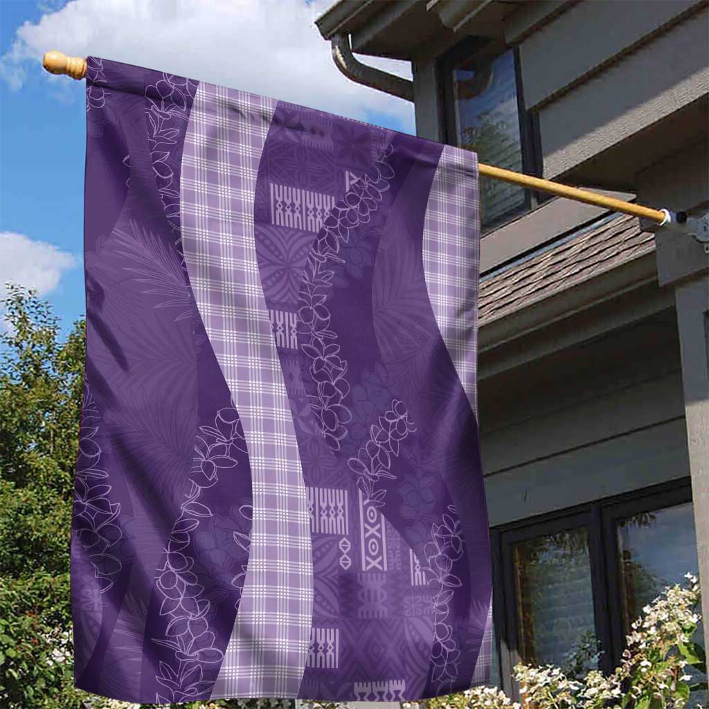 Polynesian Tribal Pattern Patchwork Picturesque Garden Flag Deep Violet LT7 - Polynesian Pride