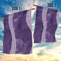 Polynesian Tribal Pattern Patchwork Picturesque Garden Flag Deep Violet LT7 - Polynesian Pride