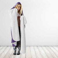 Polynesian Tribal Pattern Patchwork Picturesque Hooded Blanket Deep Violet LT7 - Polynesian Pride