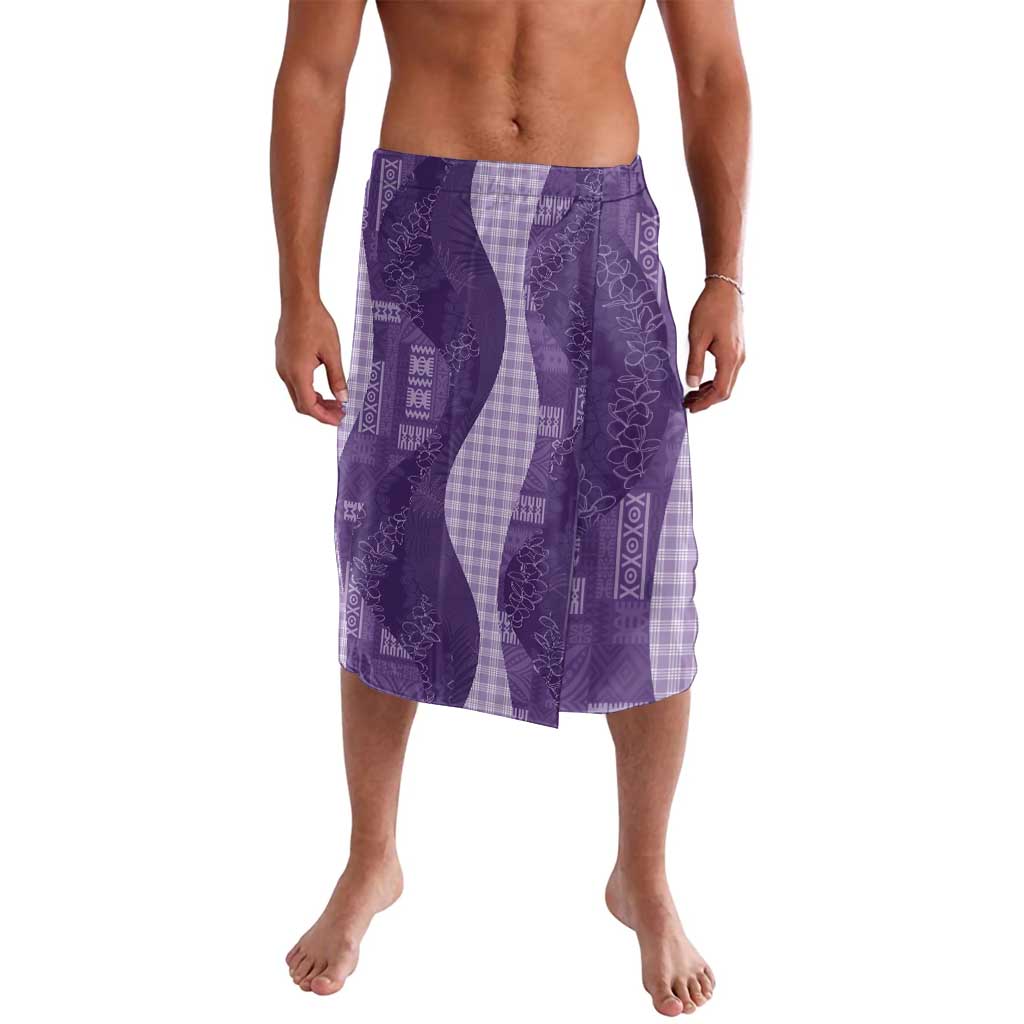 Polynesian Tribal Pattern Patchwork Picturesque Lavalava Deep Violet LT7 Violet - Polynesian Pride